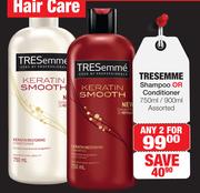Tresemme Shampoo Or Conditioner 750ml/900ml-Any 2 For