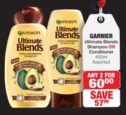 Garnier Ultimate Blends Shampoo Or Conditioner 400ml-Any 2 For