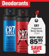 CR7 Fragrance Body Spray-150ml Each
