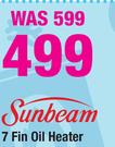 Sunbeam 7 Fin Oil Heater