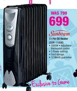 Sunbeam 11 Fin Oil Heater SOR-1100B 