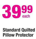 Standard Quilted Pillow Protector-Each