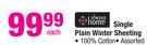 Always Home Single Plain Winter Sheeting-Each