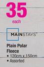 Mainstays Plain Polar Fleece-120x150cm