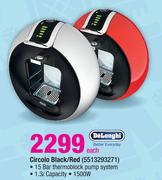 DeLonghi Circolo Black/Red-5513293271 Each