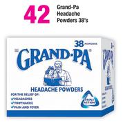 Grand-Pa Headache Powders-38's