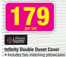 Always Home Infinity Double Duvet Cover-Per Set