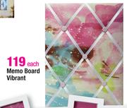 Memo Board Vibrant Each
