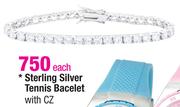 Sterling Silver Tennis Bacelet With CZ