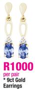 9ct Gold Earrings-Per Pair