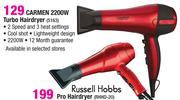 Carmen 2200W Turbo Hairdryer 