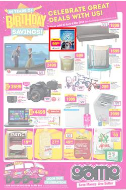 Game : Birthday Savings (30 Apr - 6 May 2014), page 1