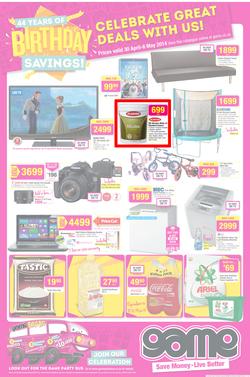 Game : Birthday Savings (30 Apr - 6 May 2014), page 1