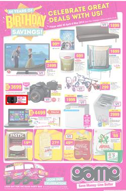 Game : Birthday Savings (30 Apr - 6 May 2014), page 1