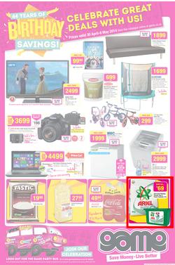 Game : Birthday Savings (30 Apr - 6 May 2014), page 1