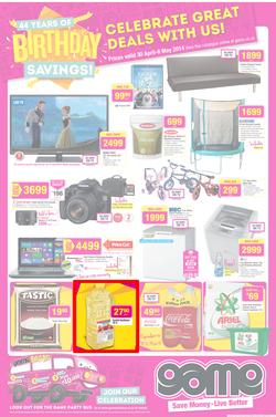 Game : Birthday Savings (30 Apr - 6 May 2014), page 1