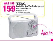 Teac Portable Am/Fm Radio PR-300