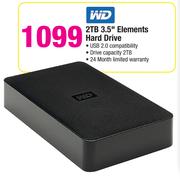 WD 2TB 3.5" Elements Hard Drive