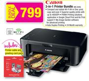Canon 3-in-1 Printer Bundle MG 3540