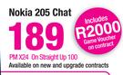 Nokia 205 Chat-On Straight Up 100