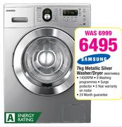 Samsung 7kg Metallic Silver Washer/Dryer WD0704REU