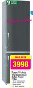 Russell Hobbs 273Ltr Metallic Silver Bottom Freezer Fridge