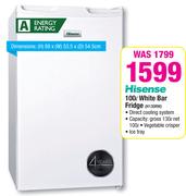 Hisense 100Ltr White Bar Fridge H130RW