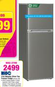 KIC 215Ltr Metallic Silver Top Freezer Fridge KTF523/1 ME