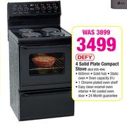 Defy 4 Solid Plate Compact Stove BLKDSS-494
