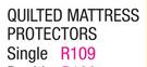 Quilted Single Mattress Protectors