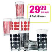 4 Pack Glasses