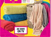  Always Home Double Coral Fleece Throws-Each
