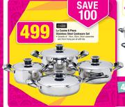 Always Home La Cusine 8-Piece Stainless Steel Cookware Set