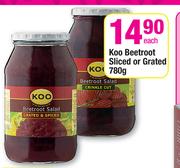 Koo Beetroot Sliced Or Grated-780g Each