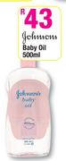 Johnsons Baby Oil-500ml