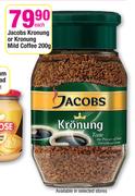 Jacobs Kronung Or Kronung Mild Coffee-200g Each