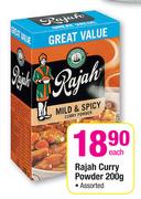 Rajah Curry Powder-200g Each