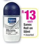 Sanex Roll-On Assorted-50ml