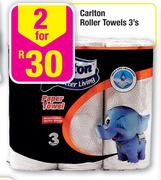 Carlton Roller Towels-2 x 3's