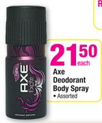Axe Deodorant Body Spray Assorted