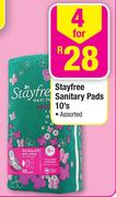 Stayfree Sanitary Pads Assorted-4 x 10's