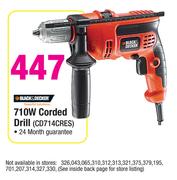 Black & Decker 710W Corded Drill CD714CRES