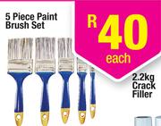 5 Piece Paint Brush Set-Each