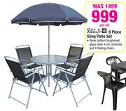 Out & About 6 Piece Sling Patio Set-Per Set