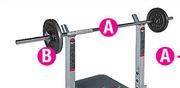 Trojan 142cm Bar And 25kg Weight Set