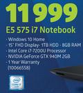 Acer E5 575 i7 Notebook