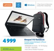 Lenovo Ideapad 110 Notebook-On 3GB Data price Plan