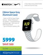 Apple Watch 38mm Space Grey Aluminum Case