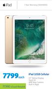 Apple iPad 32GB Cellular-On Each