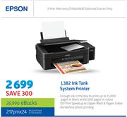 Epson L382 Ink Tank System Printer